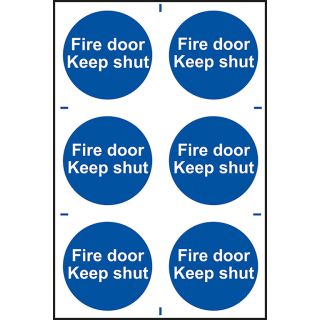 Fire Door Keep Shut - PVC Sign 200 x 300mm