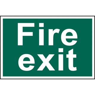 Fire Exit - PVC Sign 300 x 200mm