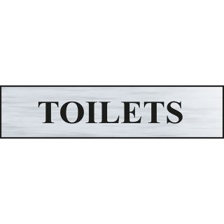 Toilets Sign 220 x 60mm