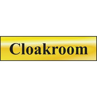 Cloakroom Sign 200 x 50mm