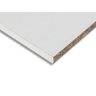 White Melamine Faced Chipboard 15 x 1830 x 305mm