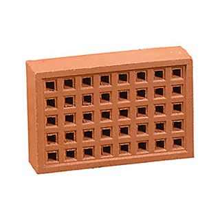 Redbank Square Hole Red Airbrick 215 x 140 x 50mm