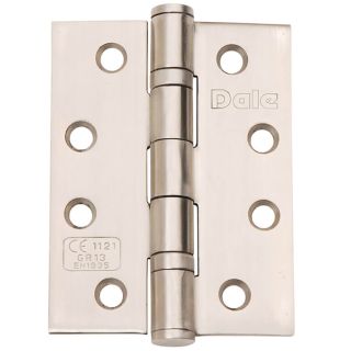 Dale Hardware Stainless Steel Ball Bearing Fire Door Hinge 102 x 76 x 3mm - Pack of 3