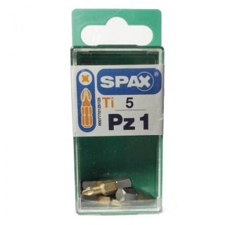 Spax Pozi & Phillips Drill Bits PZ1 25mm - Pack of 5