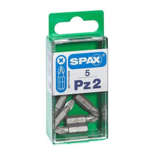 Spax Pozi & Phillips Drill Bits PZ2 25mm - Pack of 5