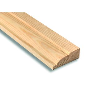 Softwood Ovolo Architrave 25 x 63mm (Fin. Size: 21 x 57mm) 70% PEFC Certified