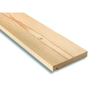 Planed All Round (PAR) Softwood Timber Grooved Fascia 25 x 150mm 70% PEFC Certified