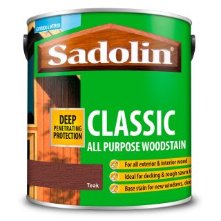 Sadolin Teak Classic Wood Stain 2.5L