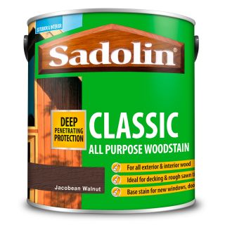 Sadolin Classic Jacobean Walnut Wood Stain 2.5L