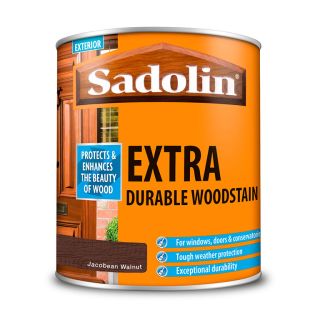 Sadolin Extra Durable Woodstain Jacobean Walnut 1L