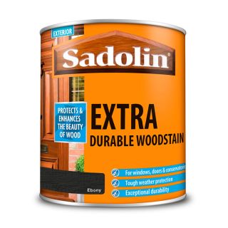 Sadolin Extra Durable Woodstain Ebony 1L