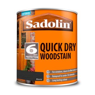 Sadolin Quick Drying Wood Stain 04S Ebony 1L