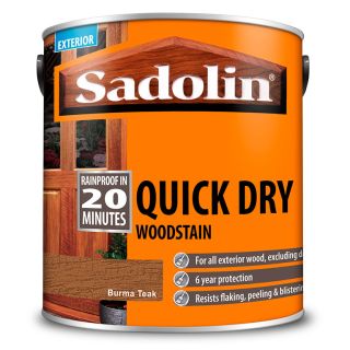 Sadolin Quick Drying Wood Stain 07S Burma Teak 2.5Ltr D