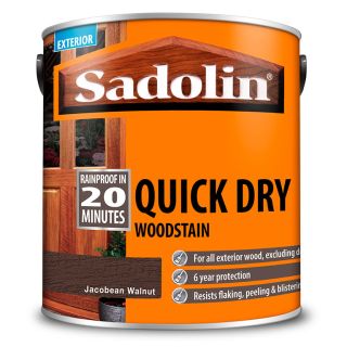 Sadolin Quick Drying Wood Stain Jacobean Walnut 2.5L