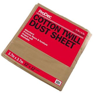 Cotton Twill Dust Sheet 3.7 x 3.7m