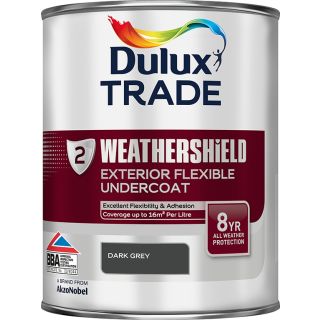 Dulux Trade Weathershield Dark Grey Undercoat 1L