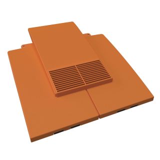 Manthorpe Terracotta Plain In-Line Tile Vent 330 x 331mm