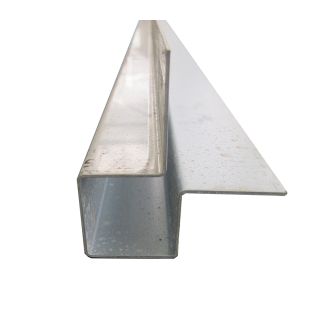 Marley Eternit Slate Grey Aluminium Trim Symmetric External Corner 3m