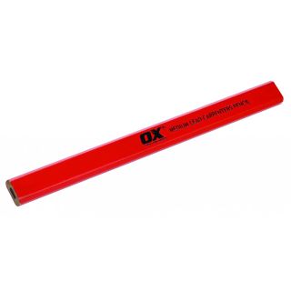 OX Trade Medium Red Carpenters Pencils - Pack of 10