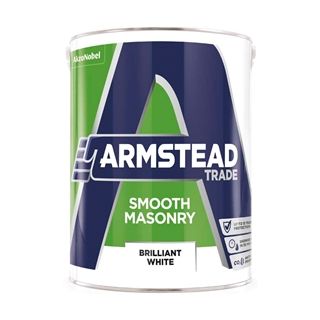 Armstead Trade Brilliant White Smooth Masonry Paint 5L