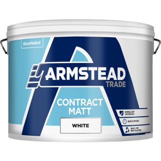 Armstead Trade Contract Matt White Paint 10L