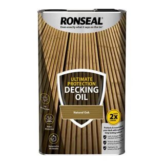Ronseal Ultimate Protection Natural Oak Decking Oil 5L