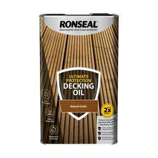 Ronseal Ultimate Protection Natural Cedar Decking Oil 5L