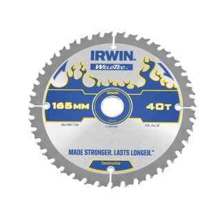 Irwin Weldtec Cordless Circular Saw Blade 165 x 20mm x 18T