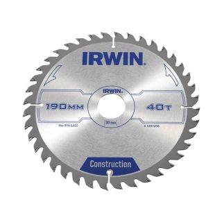 Irwin Circular Saw Blade 184 x 30mm x 40T