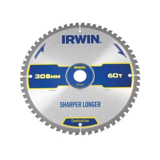 Irwin Construction Circular Saw Blade 250 x 30mm x 60T