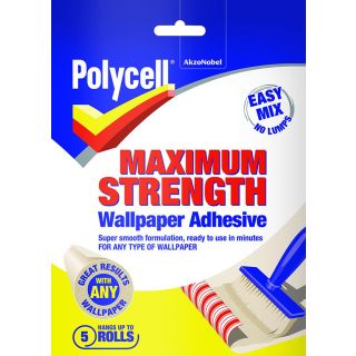 Polycell Maximum Strength Wallpaper Adhesive - 5 Roll