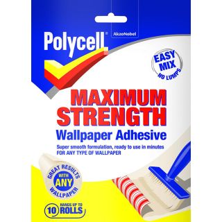 Polycell Maximum Strength Wallpaper Adhesive - 10 Roll
