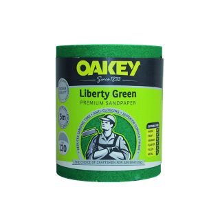 Oakey Liberty Green Sanding Roll 115mm x 5m