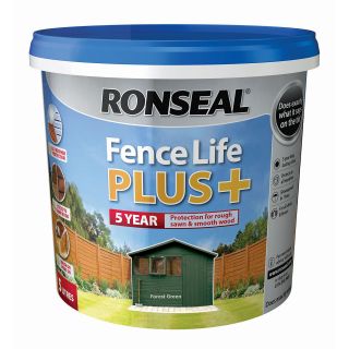 Ronseal Fence Life Plus+ Forest Green 5L