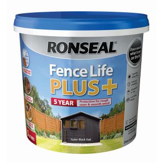 Ronseal Fence Life Plus+ Tudor Black Oak 5L
