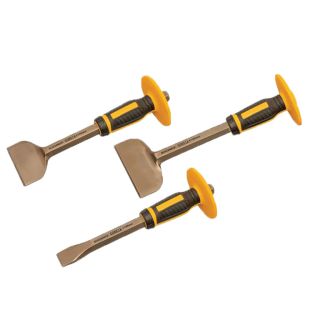 Roughneck Bolster & Chisel Set with Non-Slip Guards