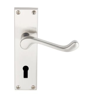 Dale Hardware Victorian Scroll Lever on Backplate Latch Furniture