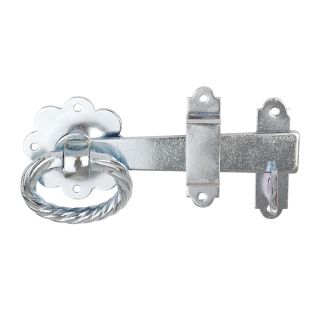 Dale Hardware Bright Zinc Plated Twisted Ring Gate Latch 152mm