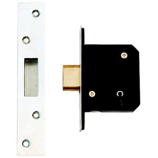 Dale Hardware Satin Stainless Steel 5 Lever Mortice Sash Lock 63mm