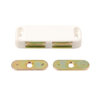 Dale Hardware Heavy White Magnetic Catch - Pack of 2