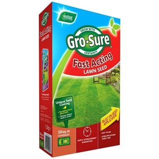 Westland Gro-Sure Fast Acting Lawn Seed 50m²