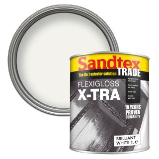 Sandtex Trade Brilliant White Flexigloss X-tra 1L