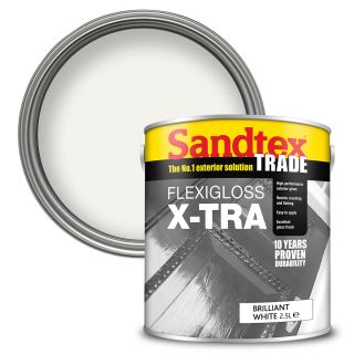 Sandtex Trade Brilliant White Flexigloss X-tra 2.5L