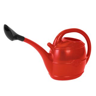 Red Watering Can with Rose 10L