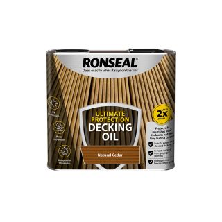 Ronseal Ultimate Protection Natural Cedar Decking Oil 2.5L