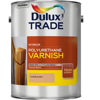 Dulux Trade Clear Gloss Polyurethane Varnish 1L
