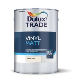 Dulux Trade Vinyl Matt Jasmine White Paint 5L