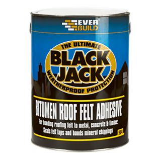 Everbuild Black Jack Bitumen Roof Felt Adhesive 2.5L