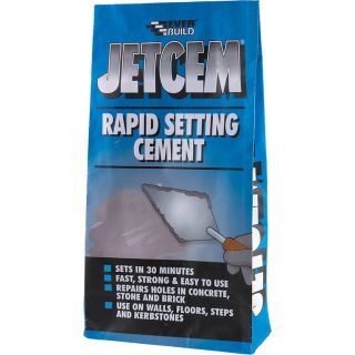 Everbuild Jetcem Grey Rapid Setting Cement 3Kg