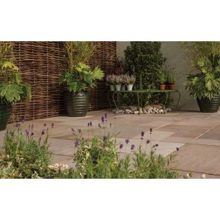 Bradstone Natural Calibrated Sandstone Autumn Green Paving 900 x 600 x 22mm